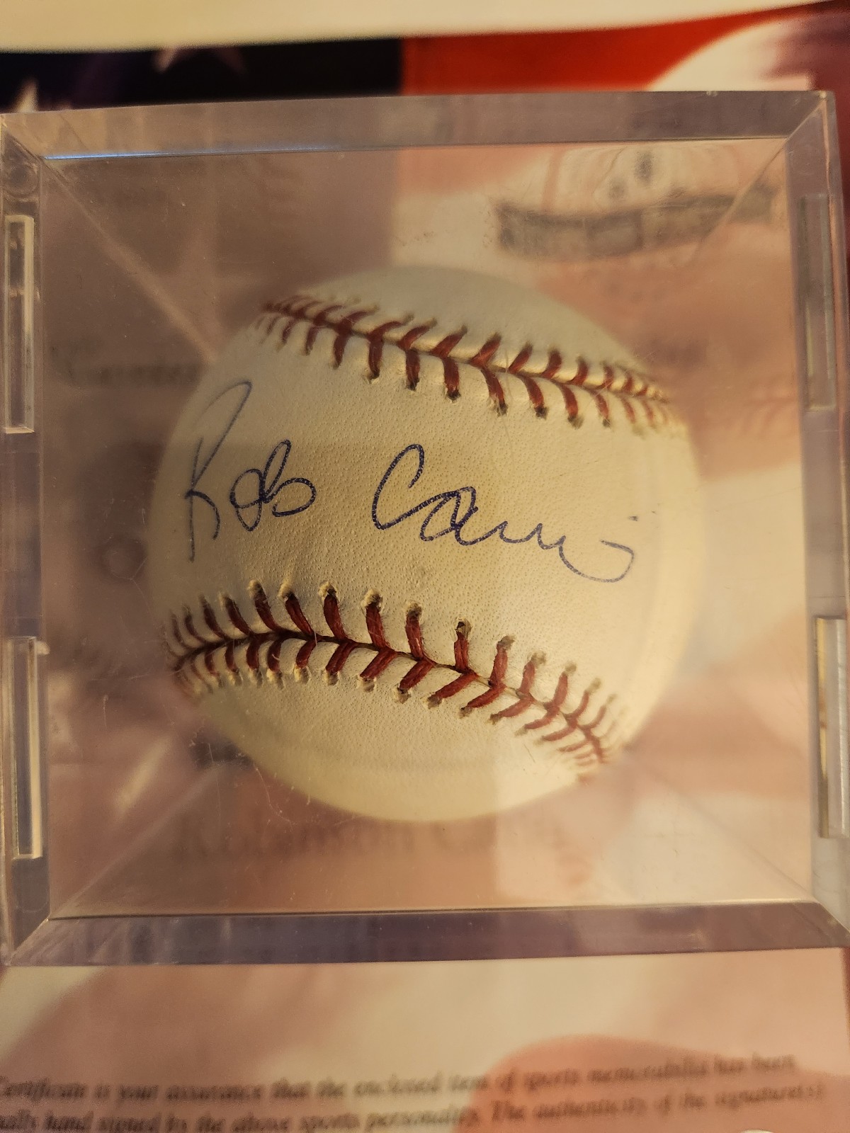 Robinson Cano Autographed baseball with cert and case