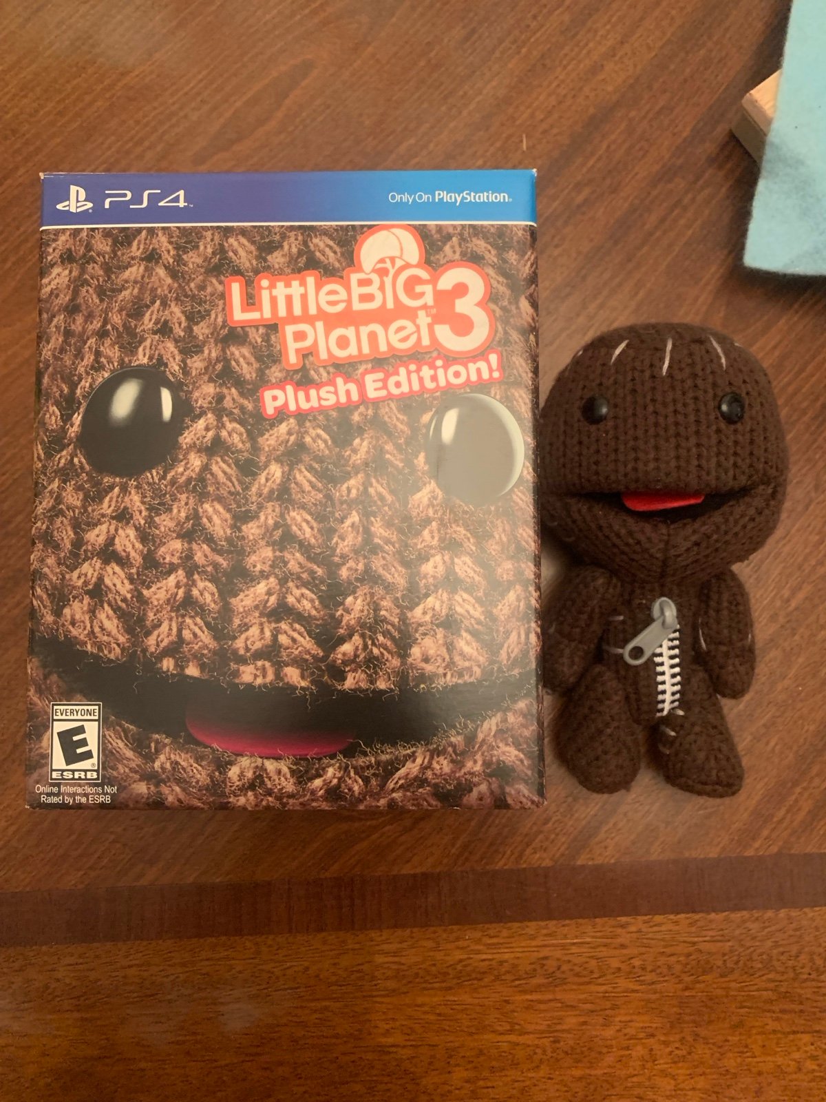 Sackboy Little Big Planet 3 Plush Sack Boy. Mint Condition with original Box