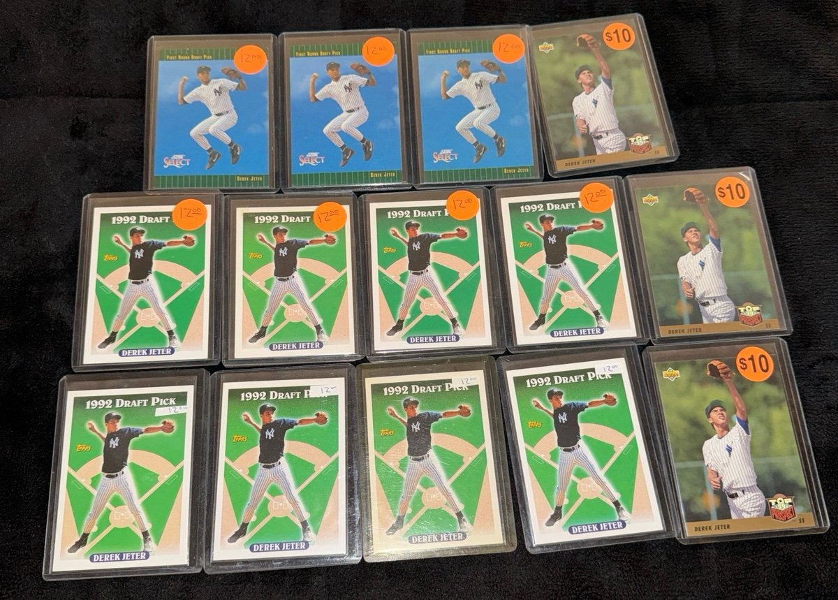 Derek Jeter Rookie Card Lot 2-1