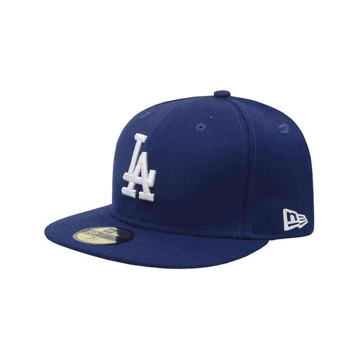 New Era 59Fifty Men's MLB Basic Los Angeles Dodgers Royal Blue Fitted Cap 8