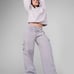 YoungLA Classic Cargo Joggers in Heather Grey: LARGE