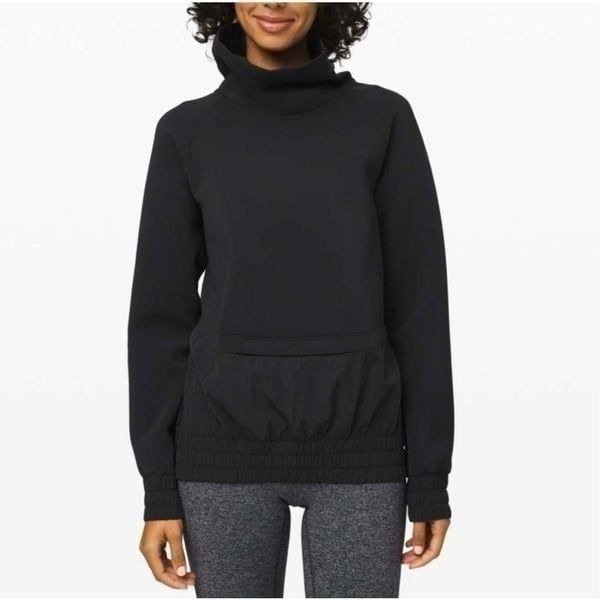 Lululemon Power Position Pullover Size S Black Athletic Ourdoor