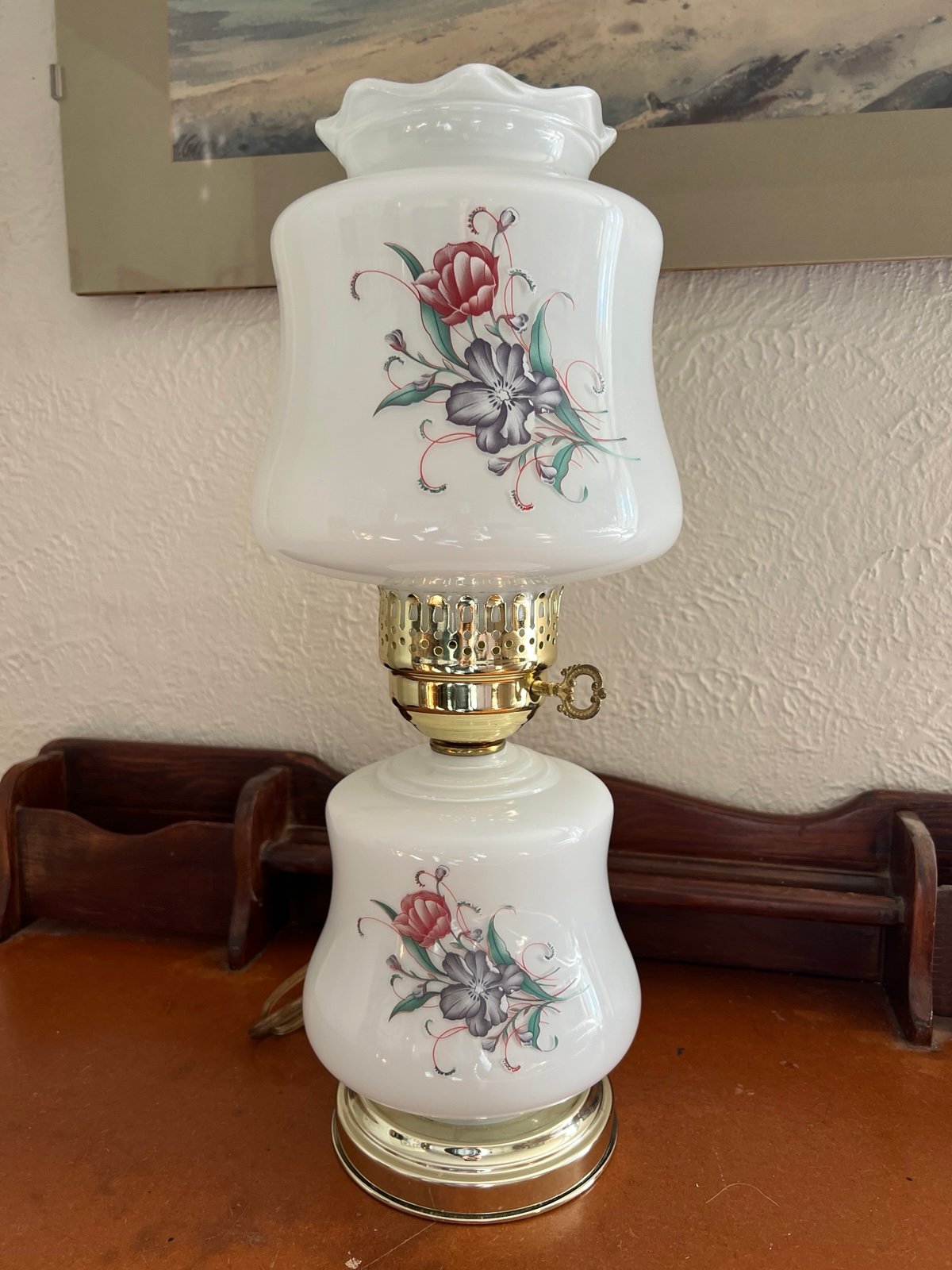 Beautiful Rare Vintage Hurricane Lamp