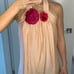 Ann Taylor Peach Halter Top Sz 2