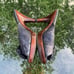 Salpy Hayden Womens Navy Cobra Kitten Wooden Heels Made in Italy Sz 9 MSRP 415!