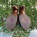 Salpy Hayden Womens Navy Cobra Kitten Wooden Heels Made in Italy Sz 9 MSRP 415!