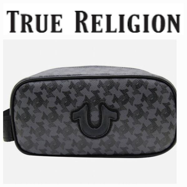 True Religion Coda Horseshoe Logo Dopp Bag
