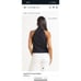 Red Haute Poplin Black Tie Front High Neck Top Tank Blouse