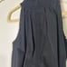 Red Haute Poplin Black Tie Front High Neck Top Tank Blouse