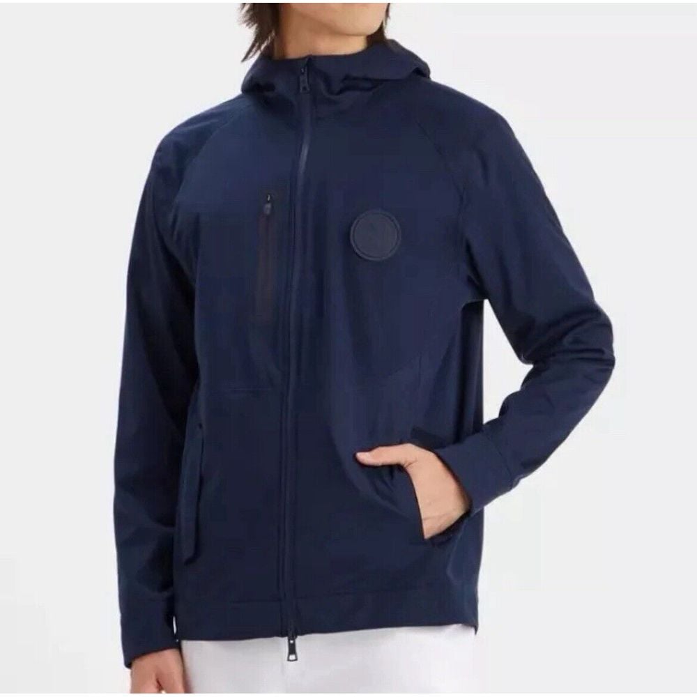 G/FORE Mens Repeller Soft Shell Hoodie Rain Jacket Golf Blue XL 315 023 024