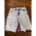 Trendy Distressed Acid Wash Denim Shorts - Frayed Hem Summer Style