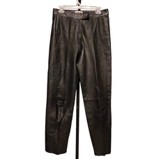 Vintage Bagatelle Leather Pants Womens 30 x 30 Black Fully Lined No Pockets