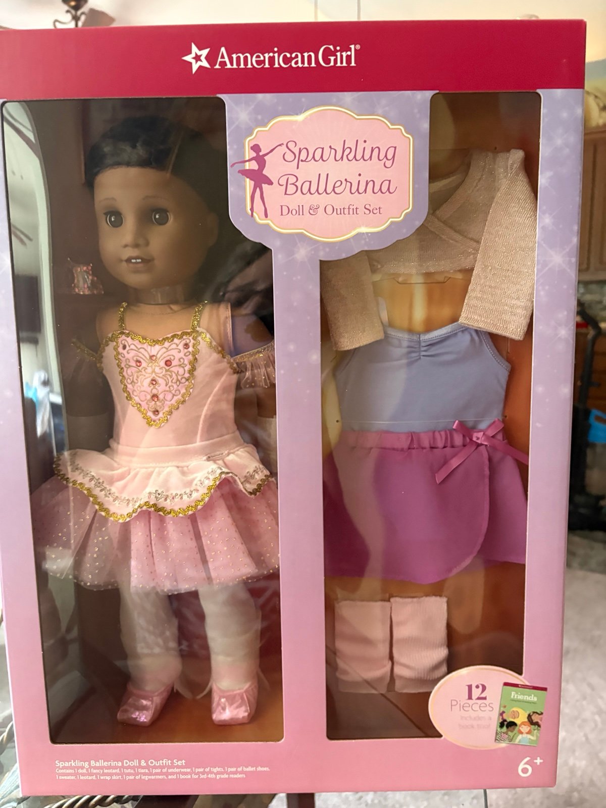 American Girl TRULY ME SPARKLING BALLERINA 18 INCH DOLL SET NEW Black Hair.