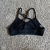 Bombshell Sportswear Braid Back Sports Bra in Black size medium