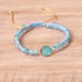 Natural Crystal Opal Beaded Healing Reiki Balance Women Handmade Bracelet Gifts