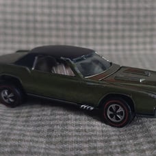 Vintage 1968 Hot Wheels Red Line Custom El Dorado Olive Green