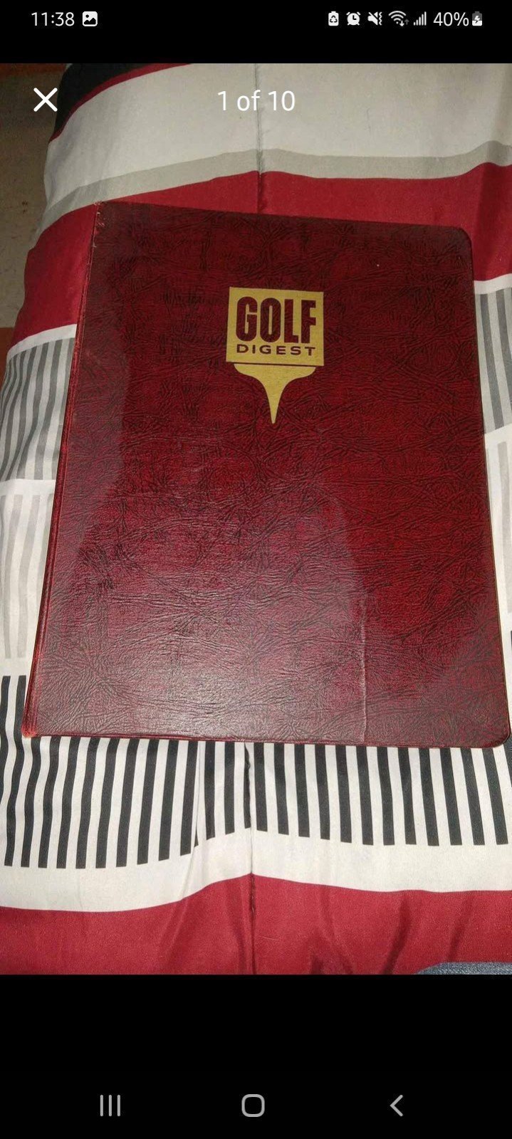 1962-63 Golf Digest Magazines with Binder