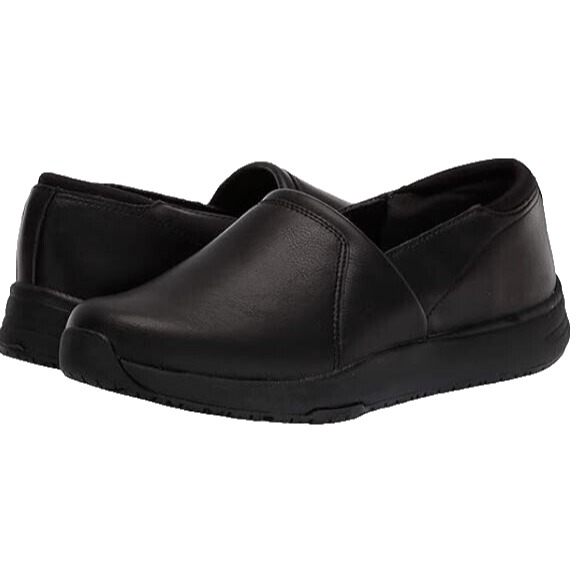 Dr Scholls Womens Ladies Black Slip Resistant Work Slip On Loafers Sz 8 NWOT