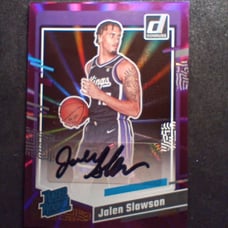 Jalen Slawson - Autographed - 2024 Panini Donruss Rated Rookie Signatures - Mint