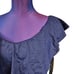 NWT La Blanca Island Goddess Navy Off Shoulder Ruffle One Piece Size 12 B96