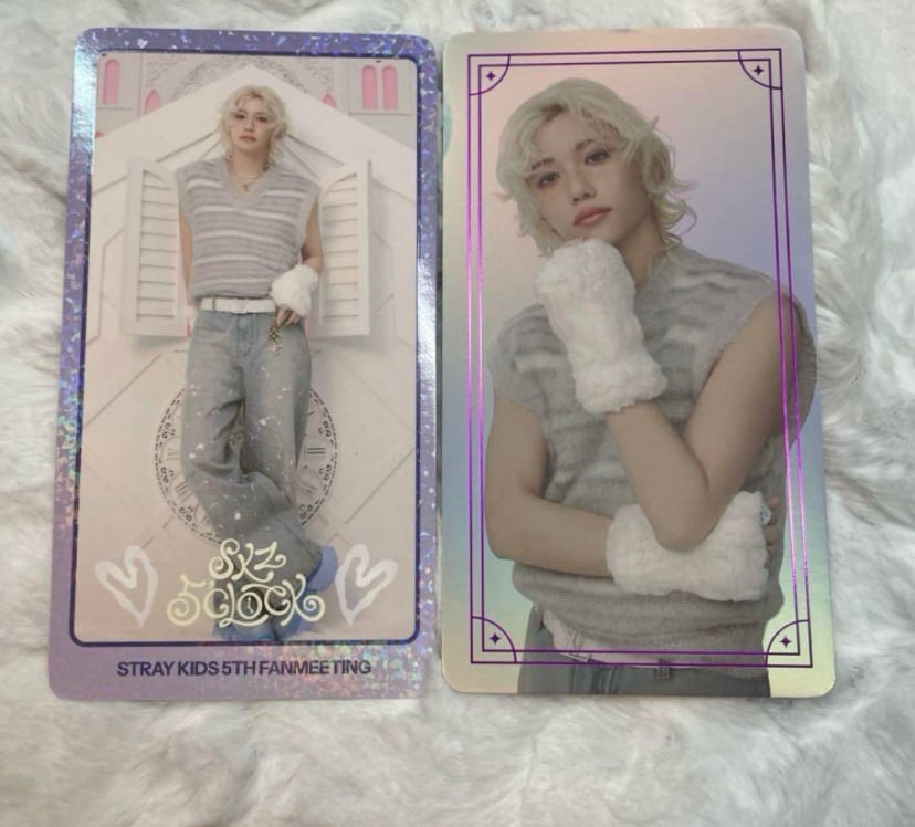 Stray kids fan meeting 5’clock felix special trading card set