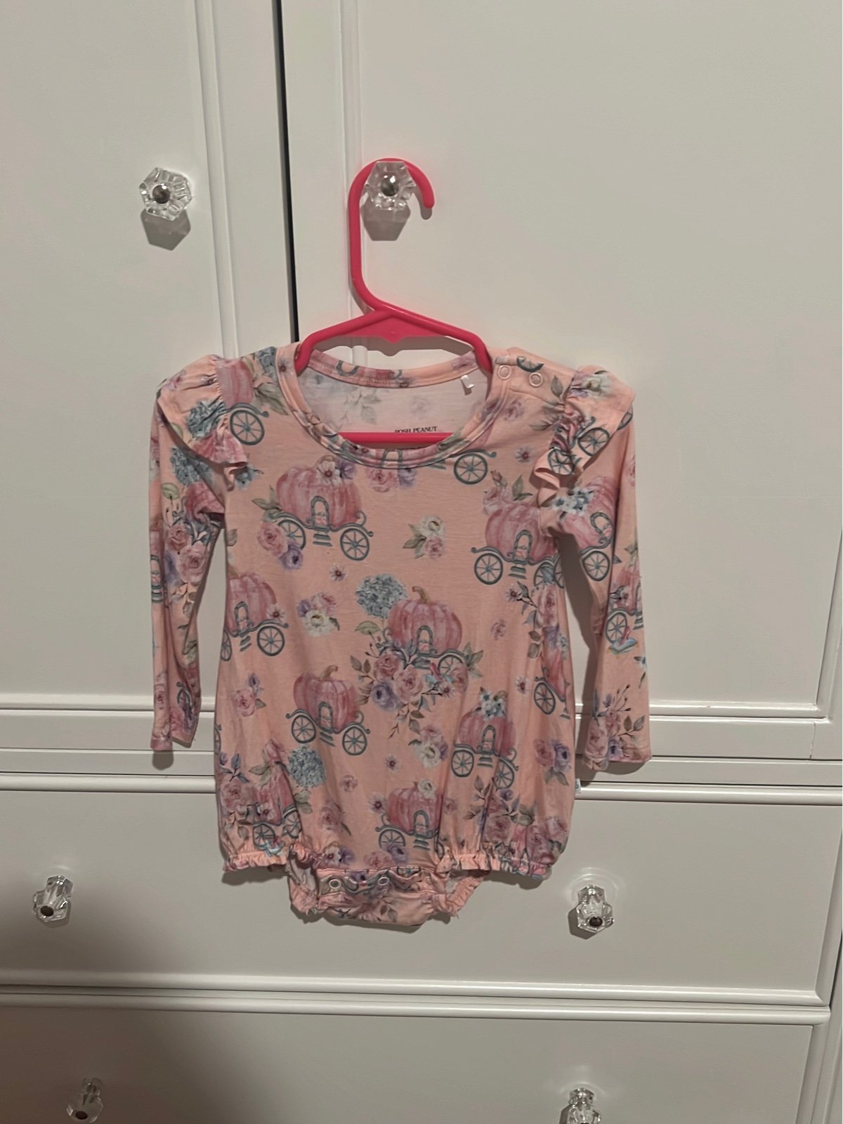 NWOT posh peanut pumpkin carriage 12-18 mos bubble