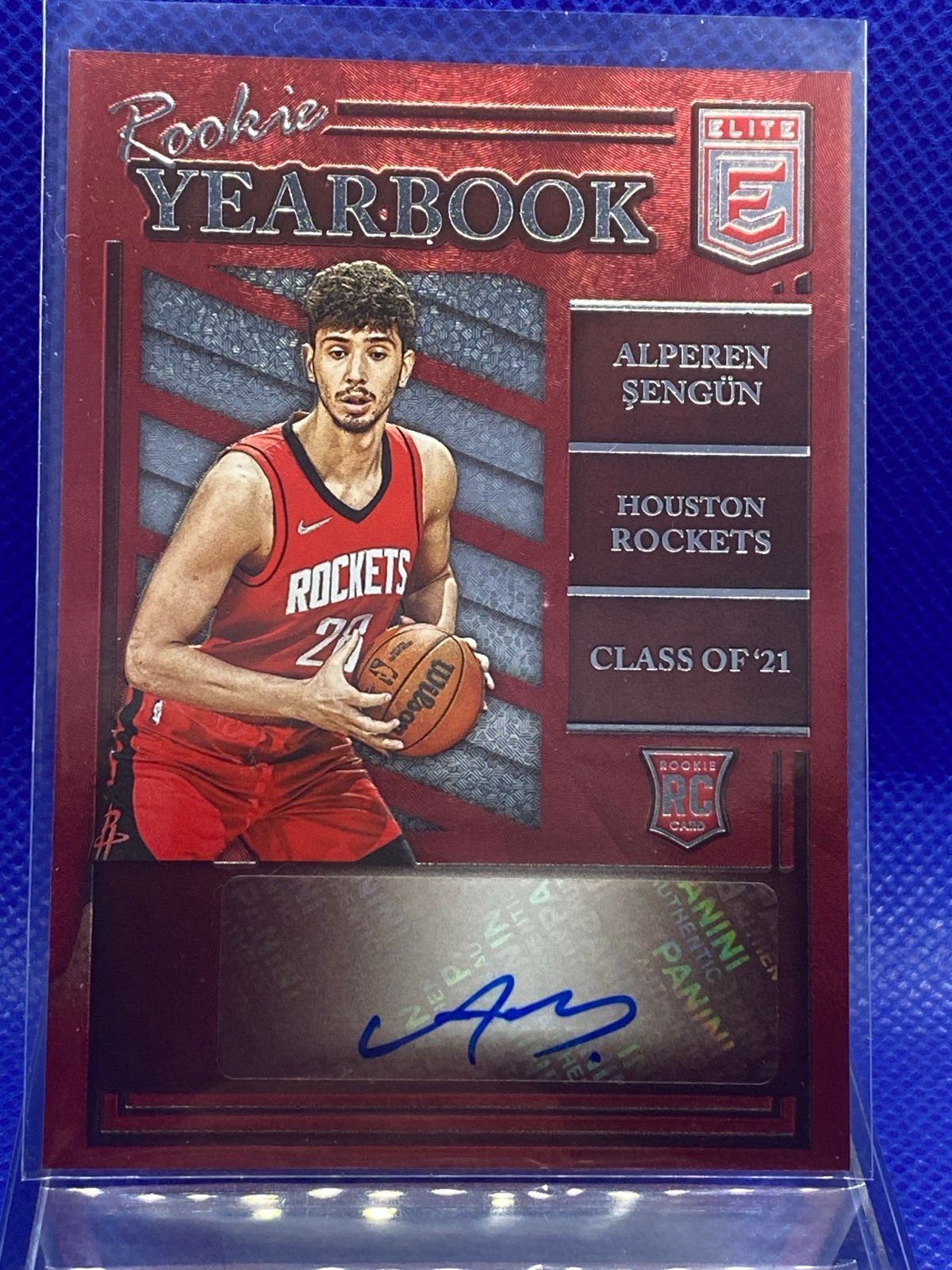 Alperen Sengun 2021-22 Elite Rookie Yearbook RC ROOKIE AUTO