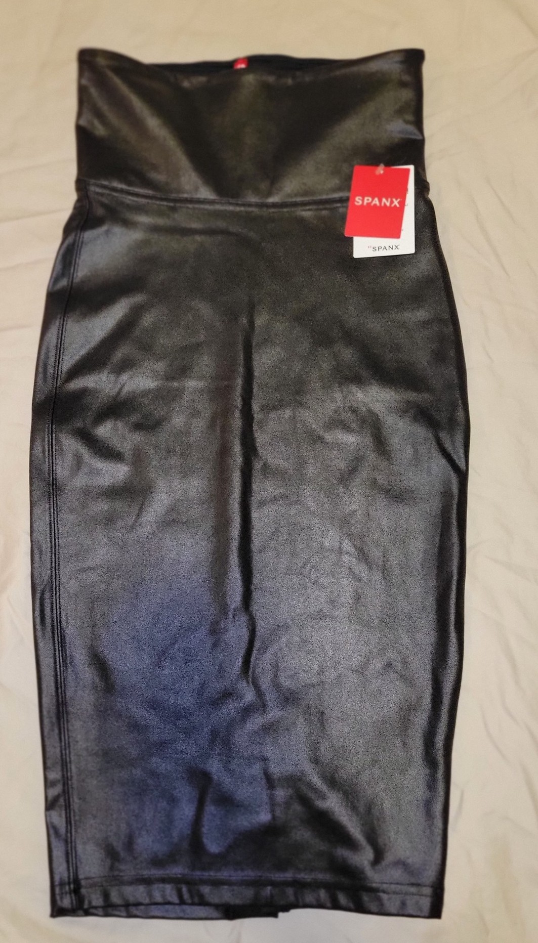 NWT SPANX faux leather skirt