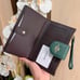 NWT - COACH Phone Wallet In Colorblock Signature Canvas - C2874 Brown/Dark Pine