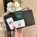 NWT - COACH Phone Wallet In Colorblock Signature Canvas - C2874 Brown/Dark Pine