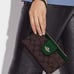 NWT - COACH Phone Wallet In Colorblock Signature Canvas - C2874 Brown/Dark Pine