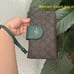 NWT - COACH Phone Wallet In Colorblock Signature Canvas - C2874 Brown/Dark Pine