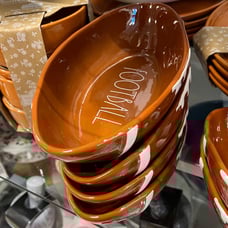 Rae Dunn Ceramic football burrito bowls !