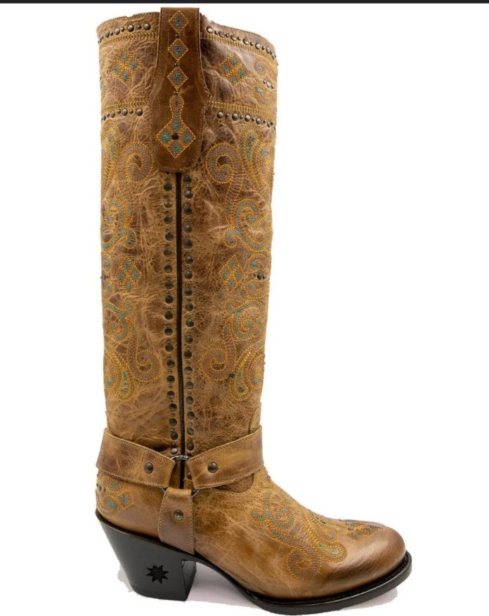 NWT Black Star Women's 6B Wimberly Western Boots Round Toe