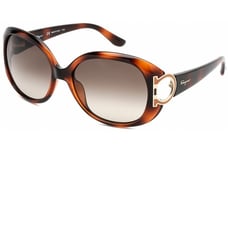 Salvatore Ferragamo Sunglasses Oversized Tortoise Brown Gradient brand new