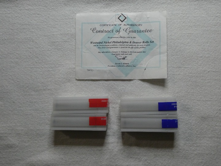 2004-P&D Westward Nickel Rolls Set