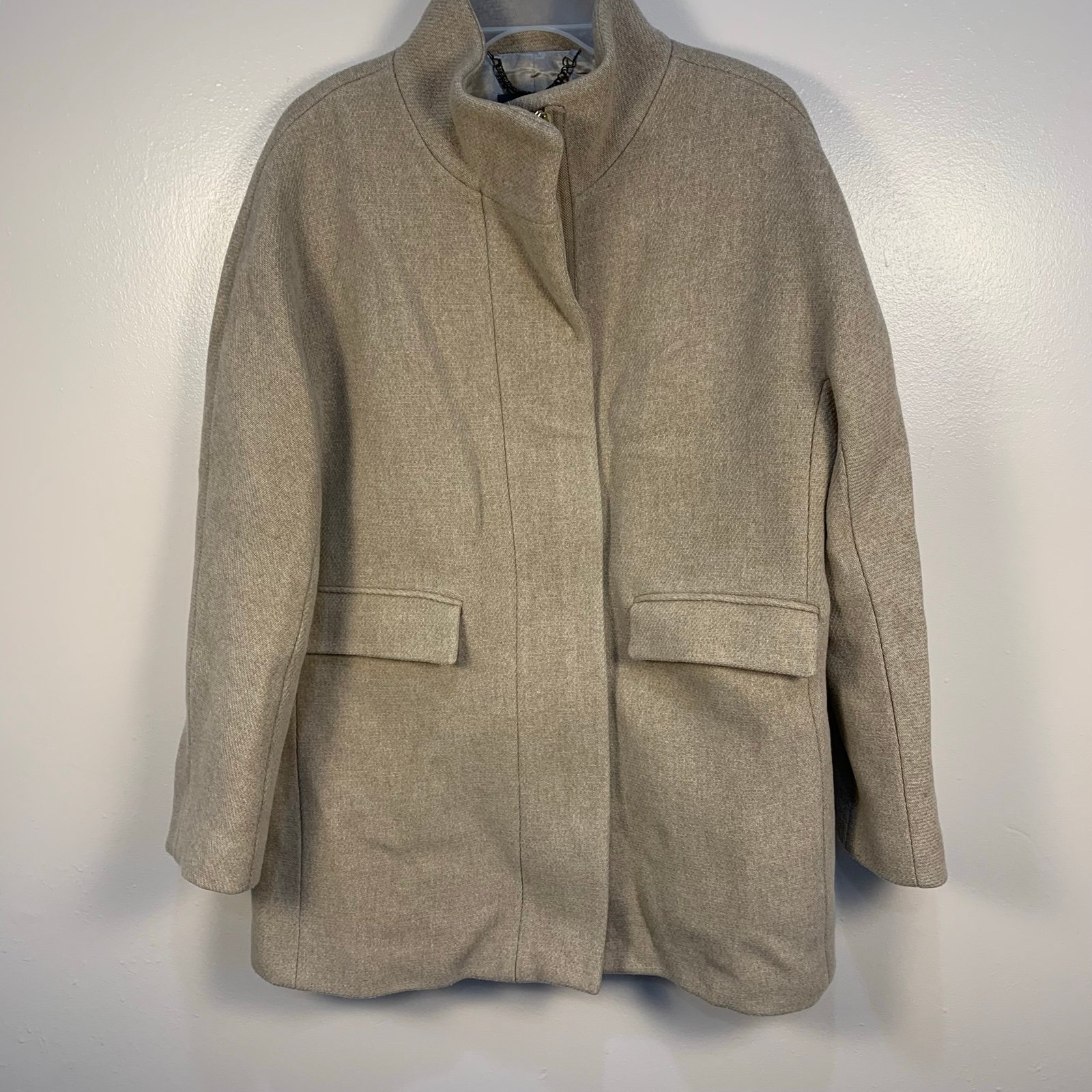 J.Crew Stadium Cloth Nello Gori Wool Zipper Coat