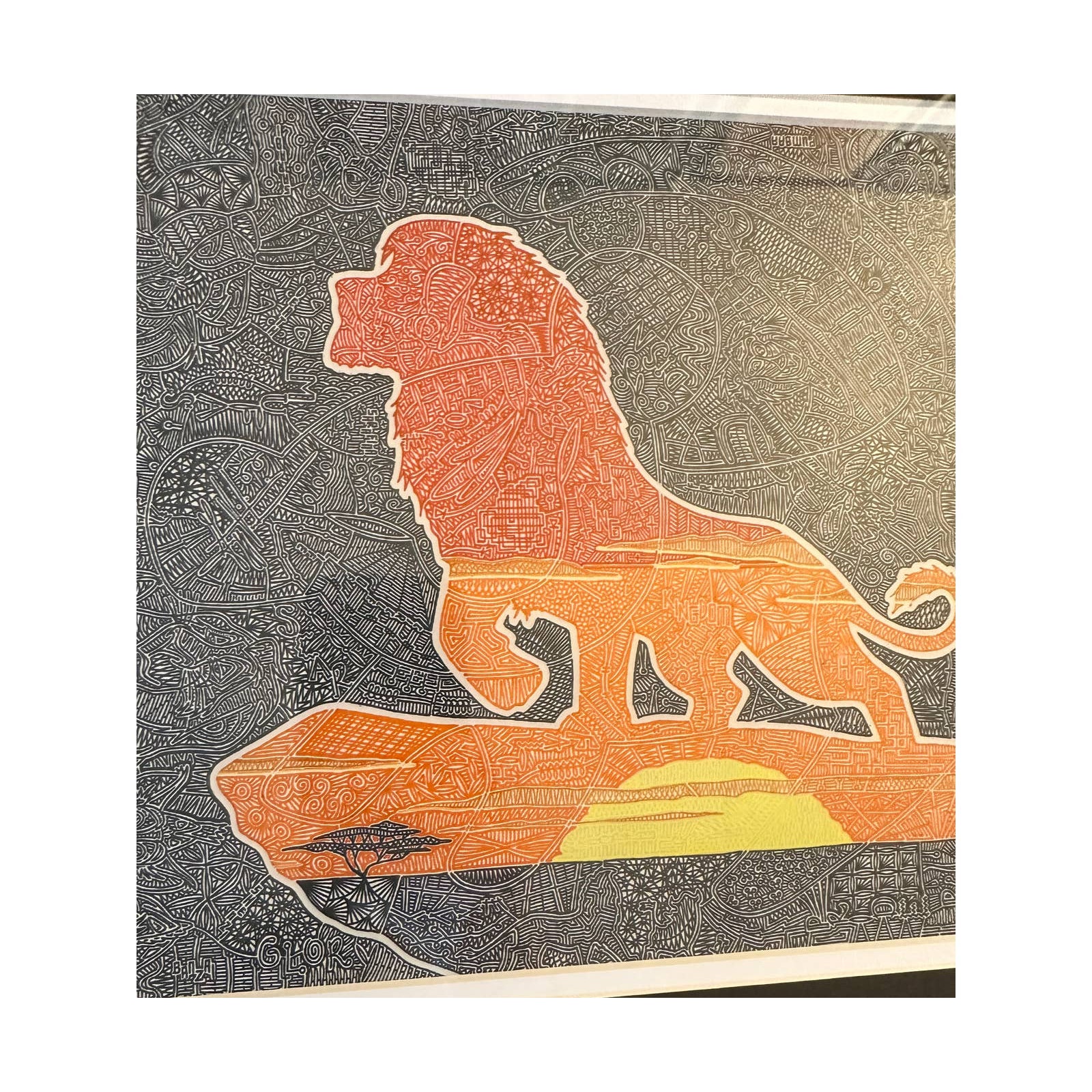 Wonderground Artist: Greg Visitainer's Lione King Pride Rock Hidden Art Print