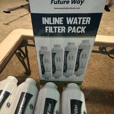 RV Inline Water Filter, Water Hose Filters 4 Pack for Garden and Camper, NSF Cer