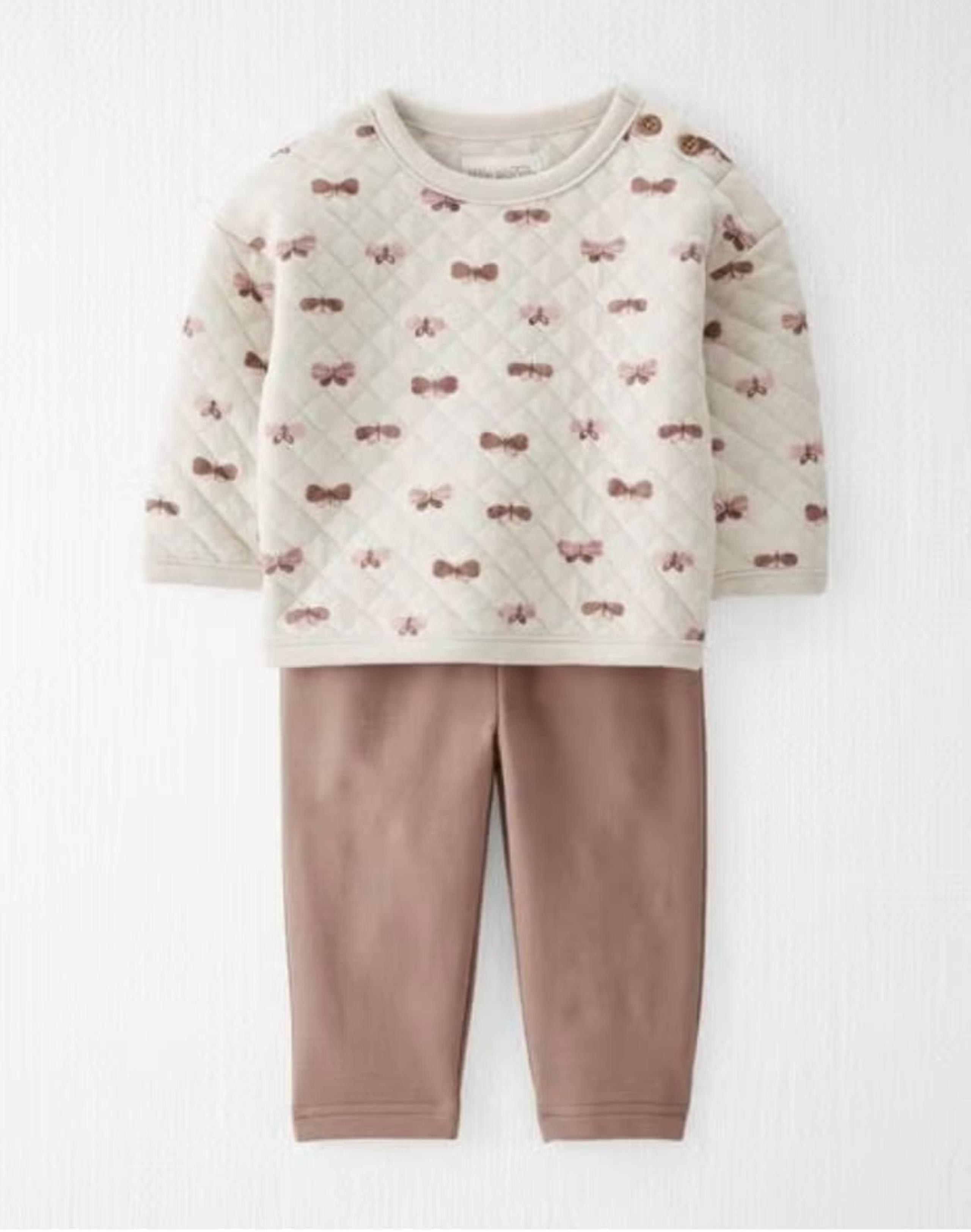 Little Planet Organic Cotton 2-Piece Butterfly Sweater & Pants 3 M