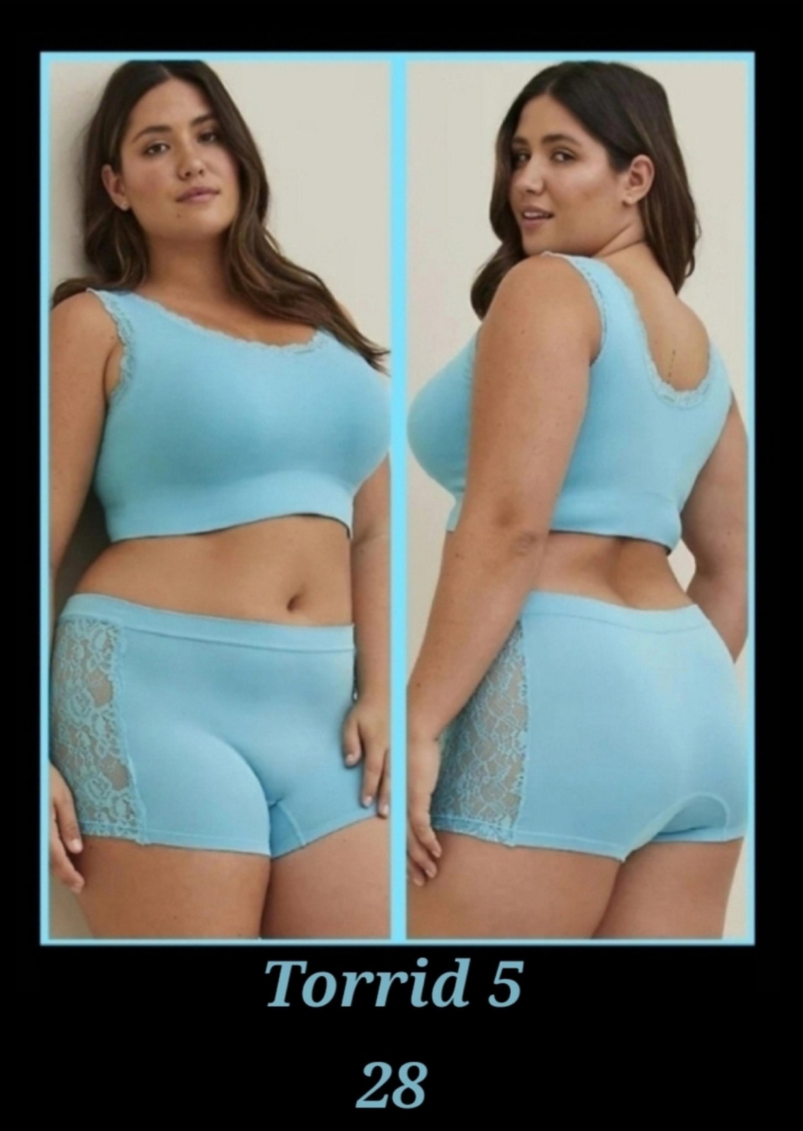 Torrid 5 Boyshorts Seamless Lace Panty