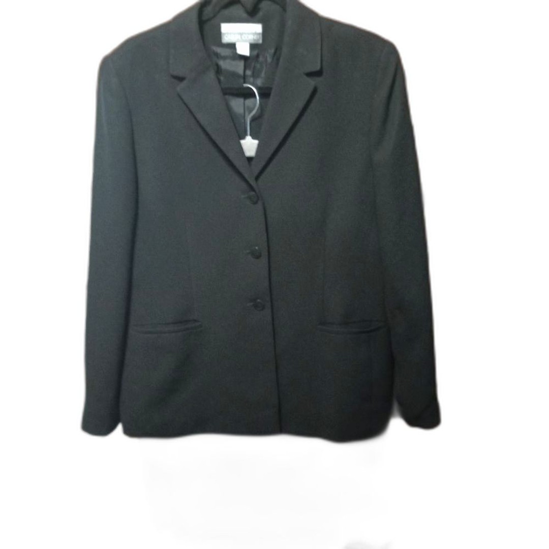 CASUAL CORNER BLACK SKIRT SZ 16 W/BLAZER SZ 14