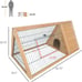 PawHut Outdoor Triangular Wooden Bunny Rabbit Hutch/Guinea Pig House
