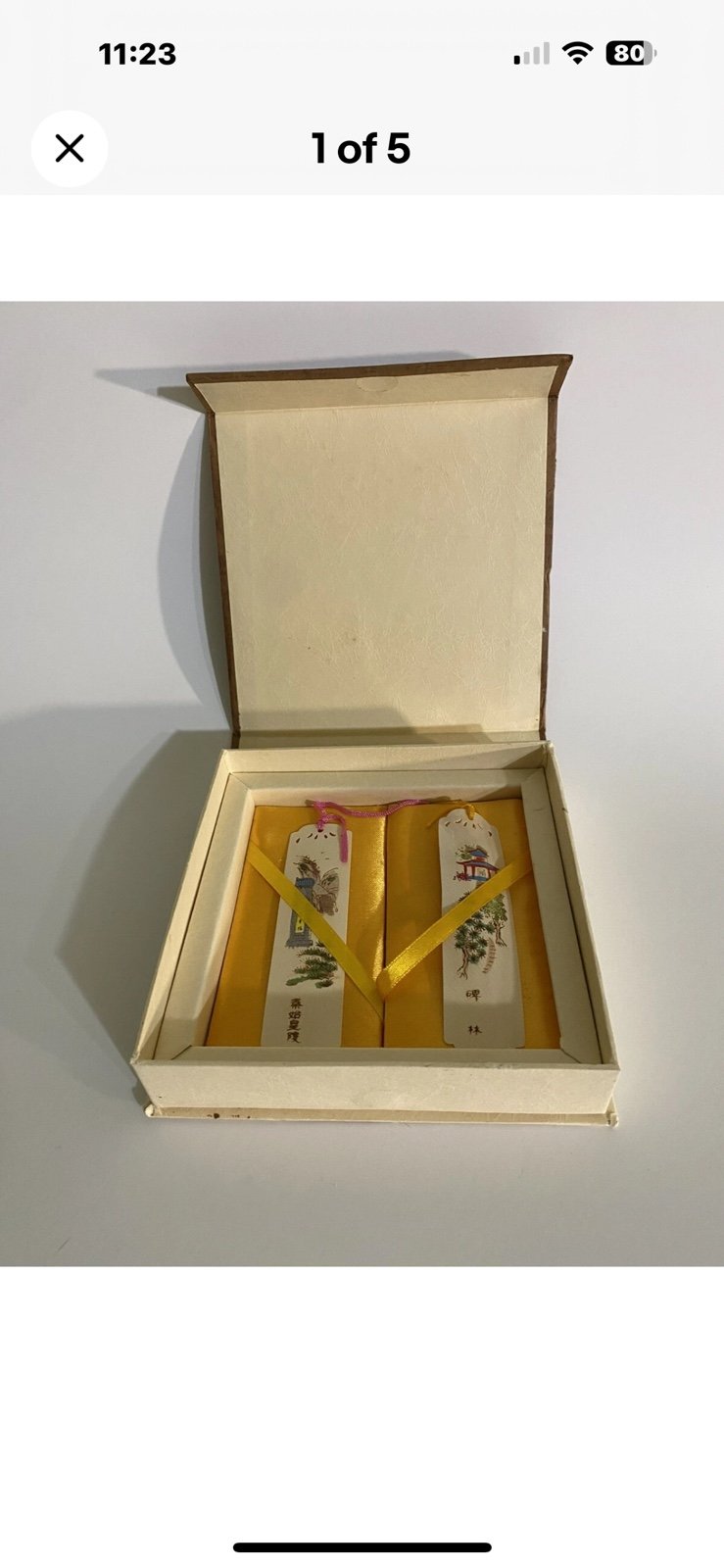 VTG Peking University Hand Painted Bookmarks Or Collectibles Unique And Fragile