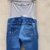 AG ADRIANO GOLDSCMIED Secret Fit Belly Skinny Maternity Raw Hem Distressed Jeans