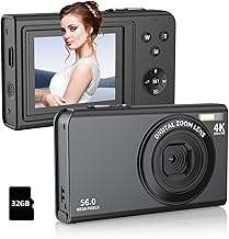Digital Camera,FHD 1080P Compact Digital Point and Shoot Photography Camera wi