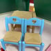 1993 flip table dollhouse fisher price dream dollhouse chairs
