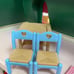 1993 flip table dollhouse fisher price dream dollhouse chairs