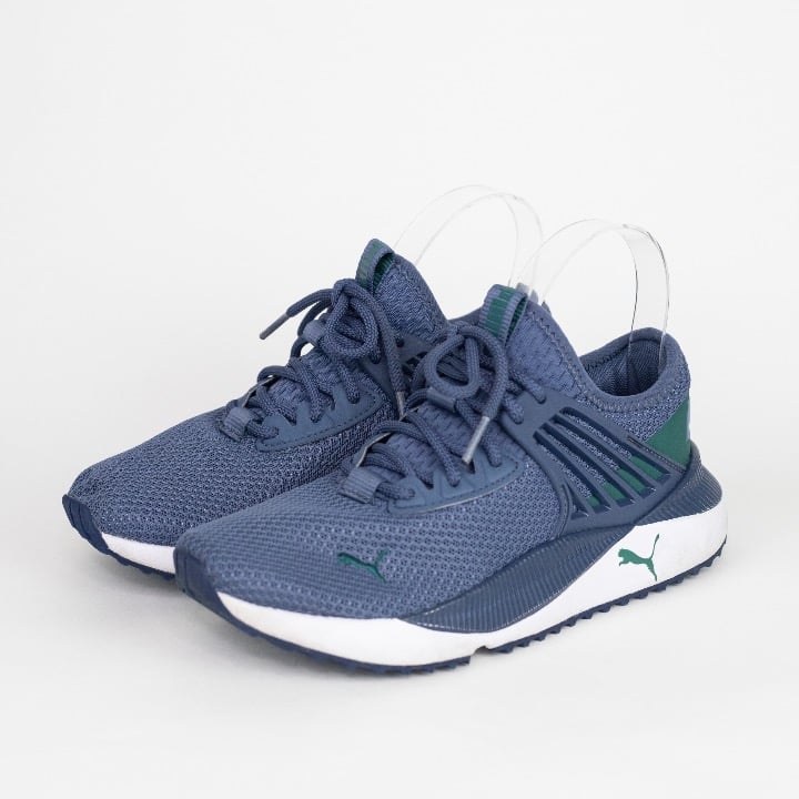 Puma Boy's Sneakers Pacer Future Jr Inky Blue Malachite Size 4