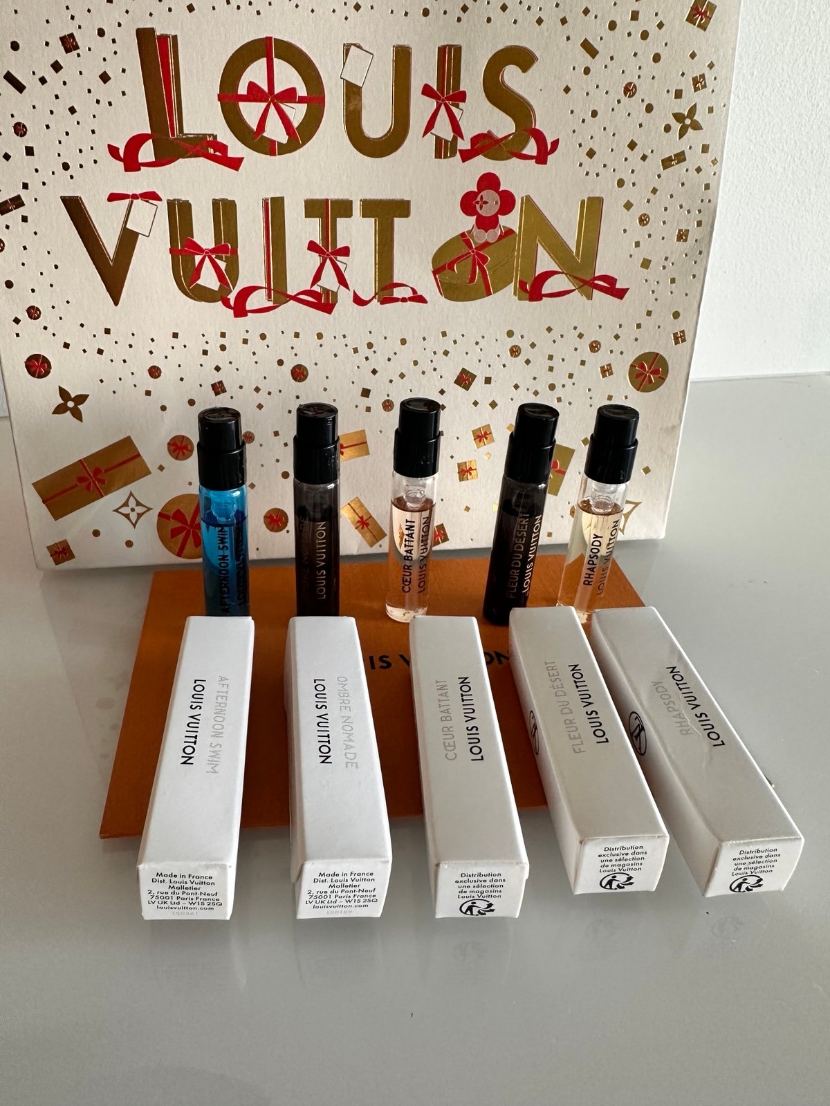 Louis Vuitton perfume samples bundle Set of 5 perfume samples with box
